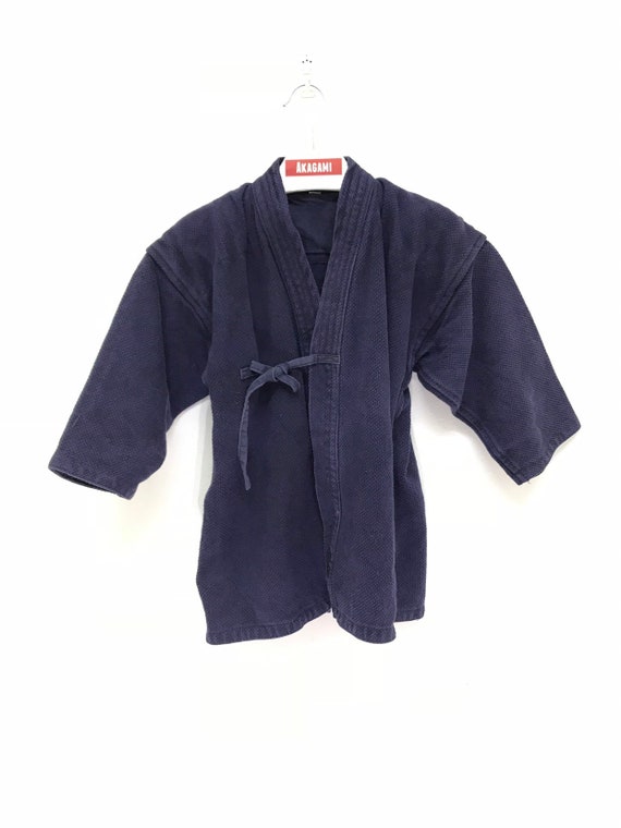 Made in Japan Vintage Kendo Jacket Indigo Blue Wov