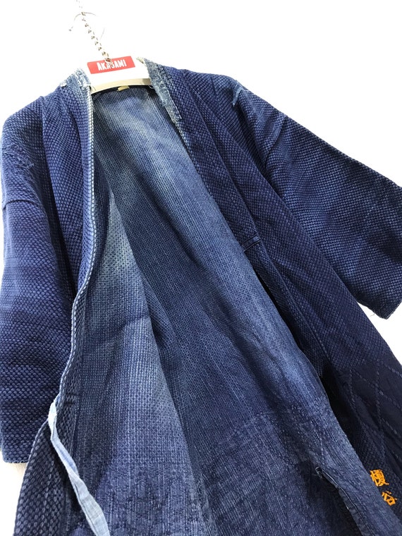 Made in Japan Vintage Kendo Jacket Noragi Indigo … - image 7