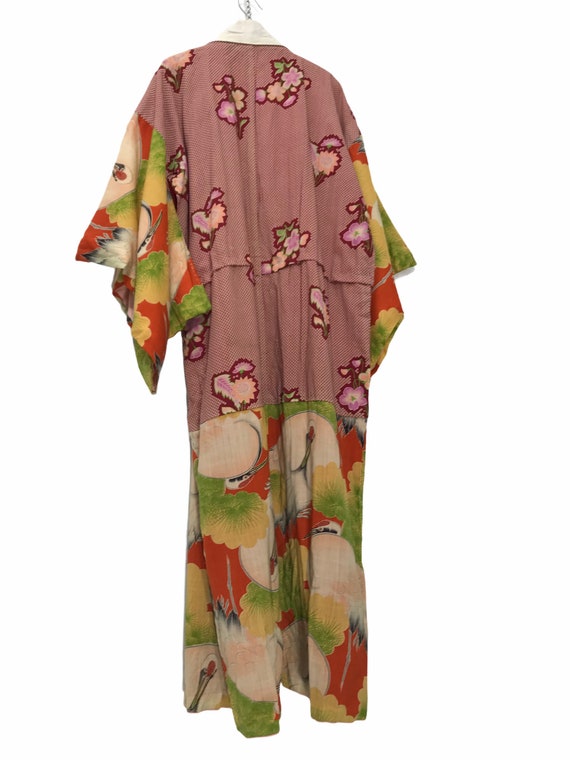 Made in Japan Vintage Old Juban Wool Kimono Hybri… - image 9