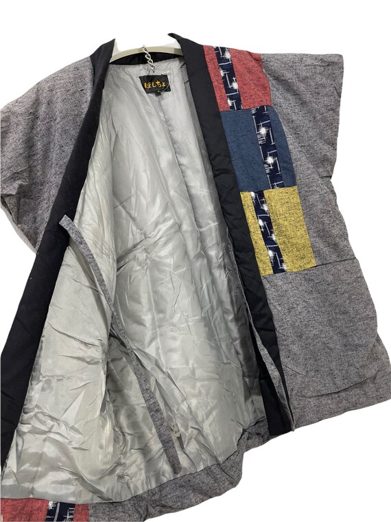 Hanten Vest Jacket Padding Patchwork Japanese Pat… - image 4
