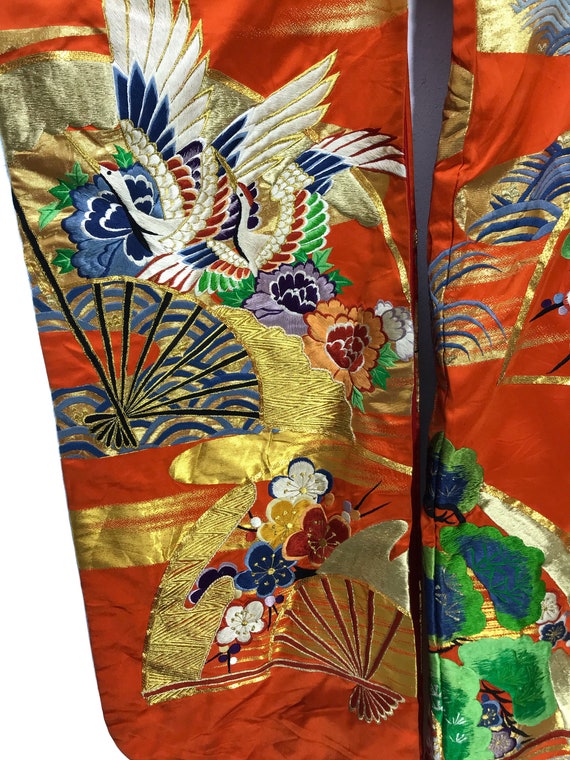 Made in Japan Rare Vintage Uchikake Wedding Silk … - image 6