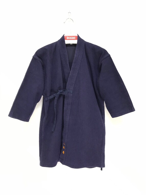 Made in Japan Vintage Kendo Jacket Blue Indigo Wov