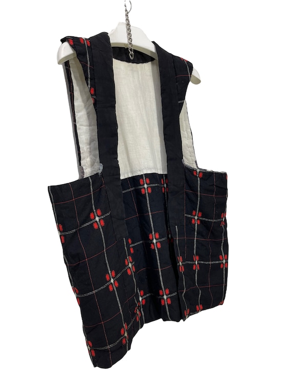 Made in Japan Vintage Hanten Wool Vest Jacket Padding Wadded 