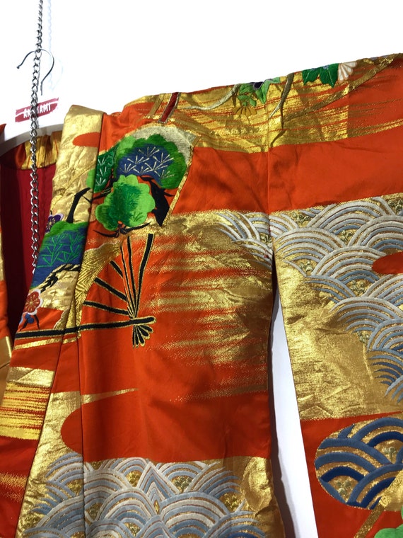 Made in Japan Rare Vintage Uchikake Wedding Silk … - image 8