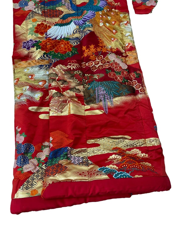 Made in Japan Uchikake Wedding Gown Kimono Silk T… - image 3
