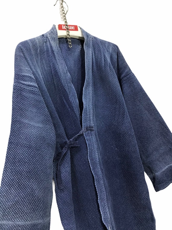 Made in Japan Vintage Kendo Noragi Jacket Indigo … - image 1