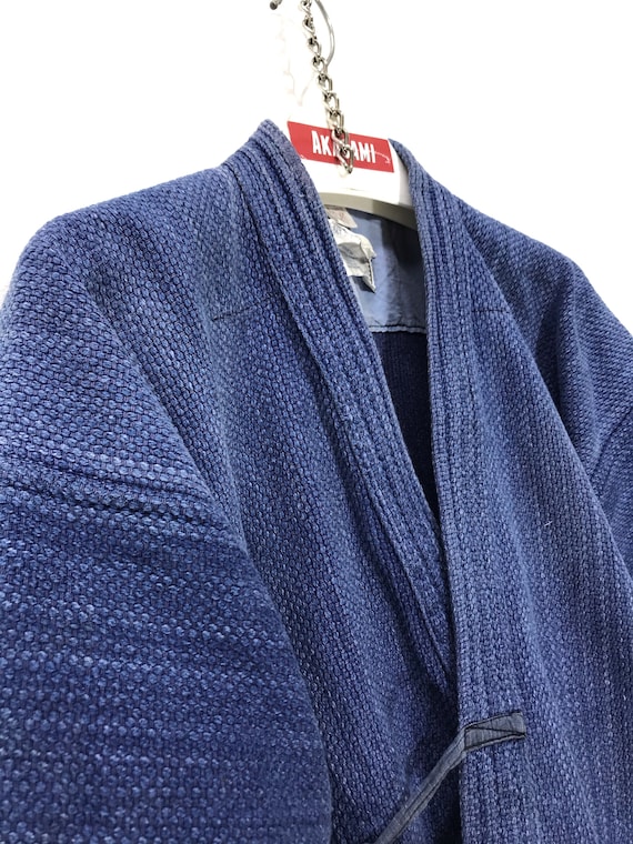 Made in Japan Vintage Kendo Jacket Indigo Blue Wov
