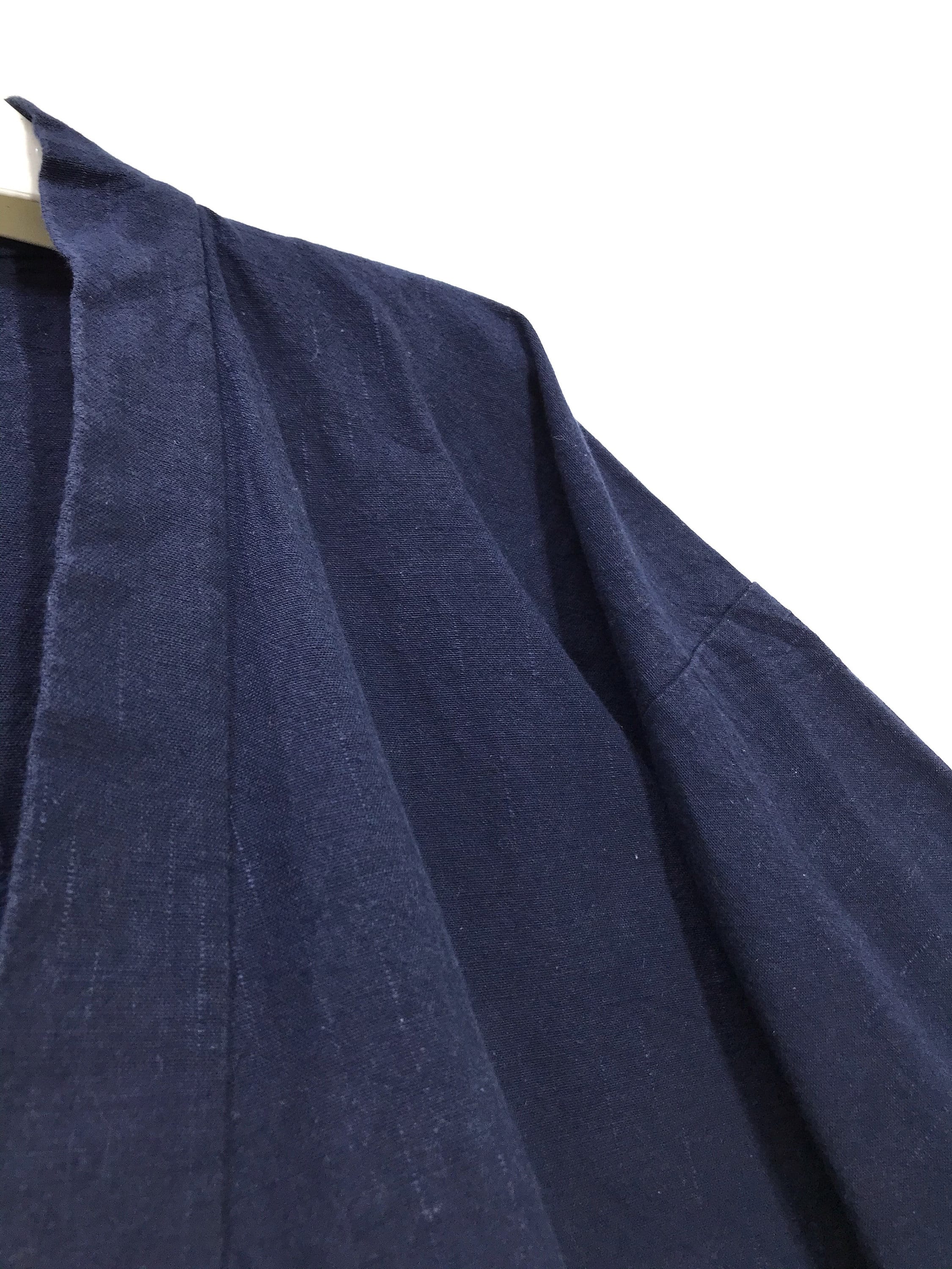 Made in Japan Vintage Haori Noragi Cotton Indigo Blue Kimono | Etsy