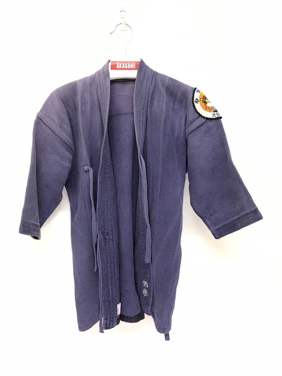Made in Japan Vintage Kendo Jacket Indigo Blue Wov