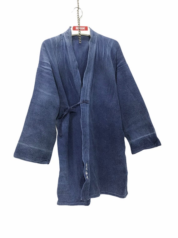 Made in Japan Vintage Kendo Noragi Jacket Indigo … - image 2