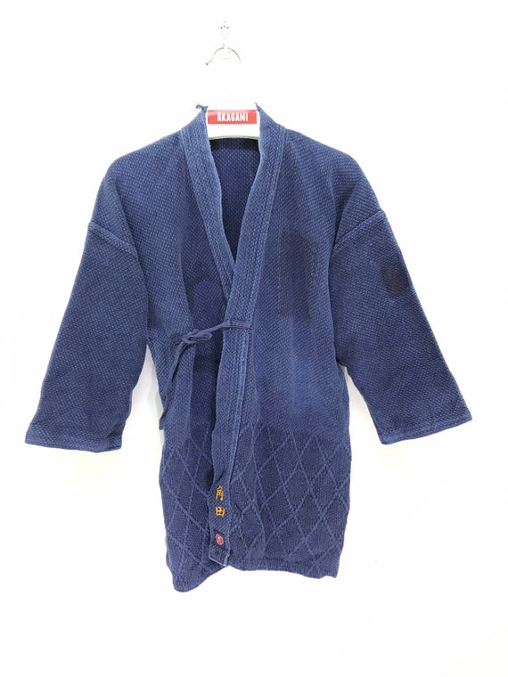 Made in Japan Vintage Kendo Jacket Indigo Blue Wov