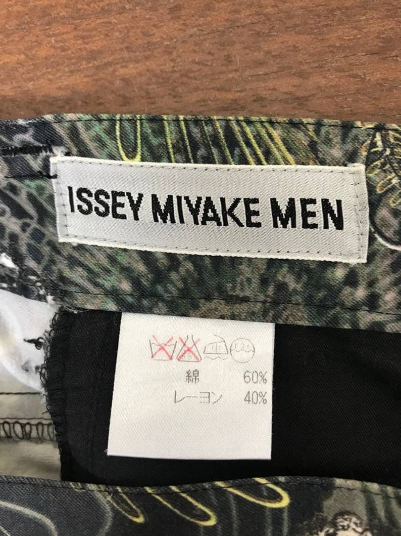 RAREST Issey Miyake Men Pant Full Printed Alien Space Creatures Rayon Blend Regular image 10