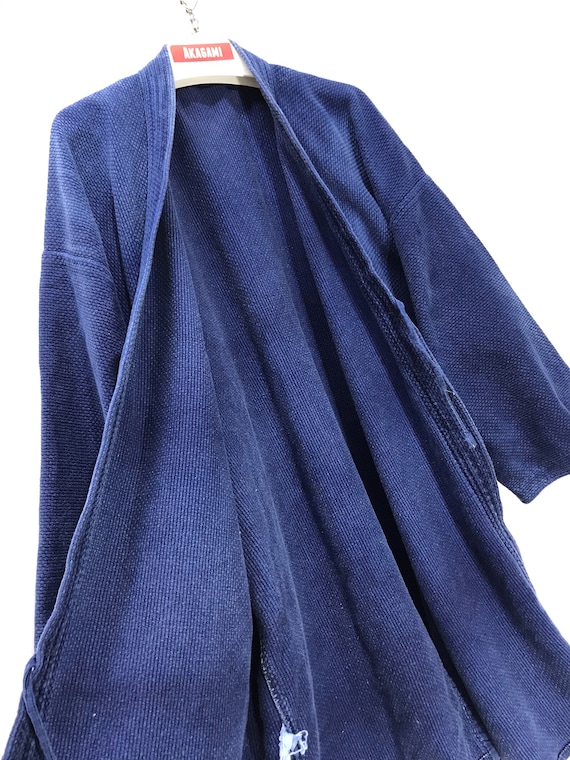 Made in Japan Vintage Kendo Jacket Noragi Indigo … - image 4