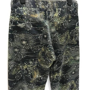 RAREST Issey Miyake Men Pant Full Printed Alien Space Creatures Rayon Blend Regular image 8