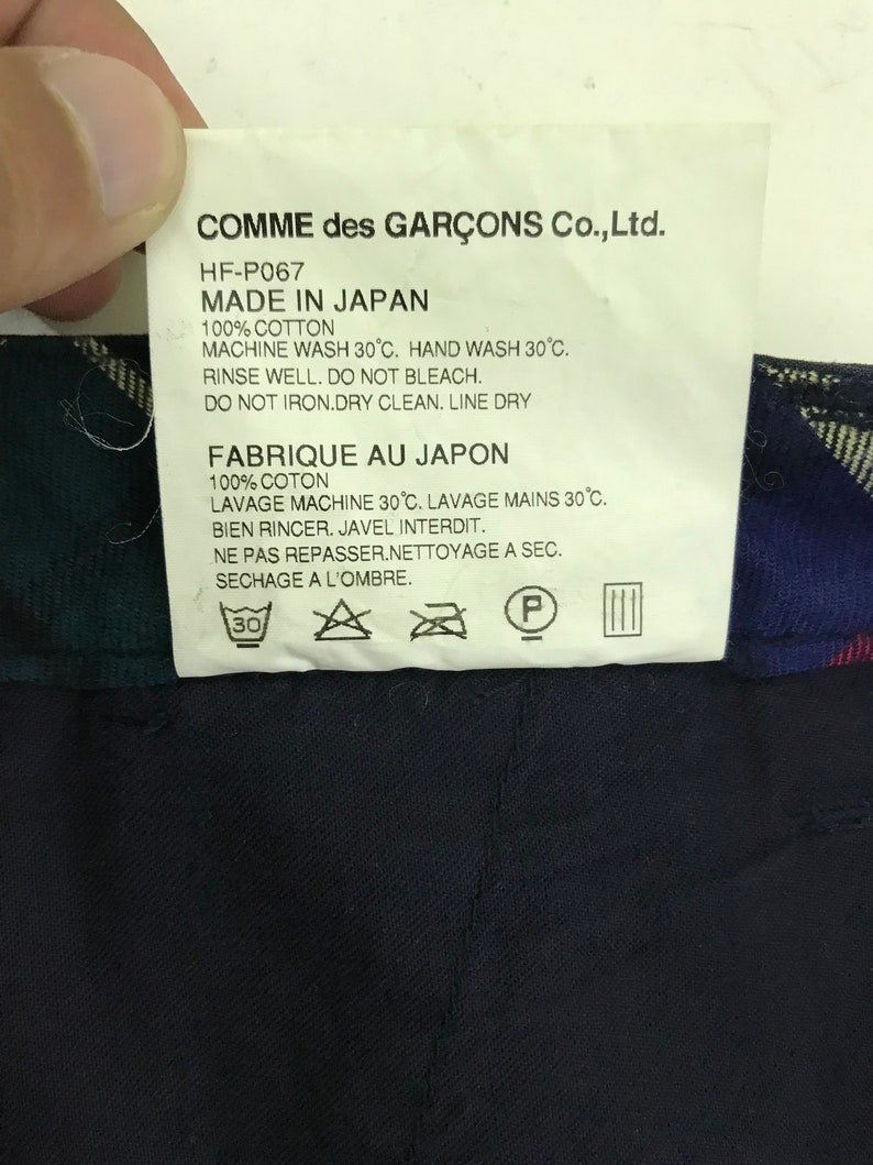 Made in Japan Comme Des Garcons Cargo Pant Tartan Lining image 9