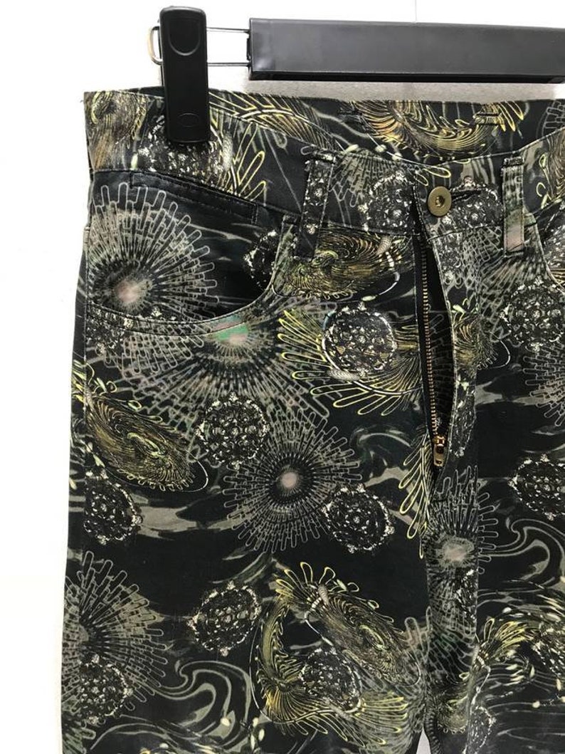 RAREST Issey Miyake Men Pant Full Printed Alien Space Creatures Rayon Blend Regular image 3