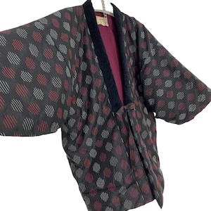 Made in Japan Hanten Jacke Polsterung Wattierte Volle Japanische Muster Handgemachte Kimono Robe Warme Gemütliche Jacke