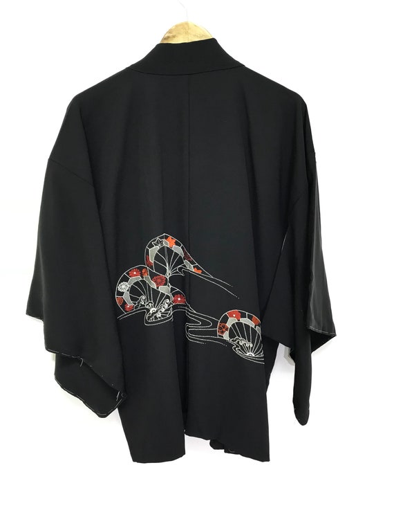 Japanese Traditional Haori Silk Light Jacket Embro