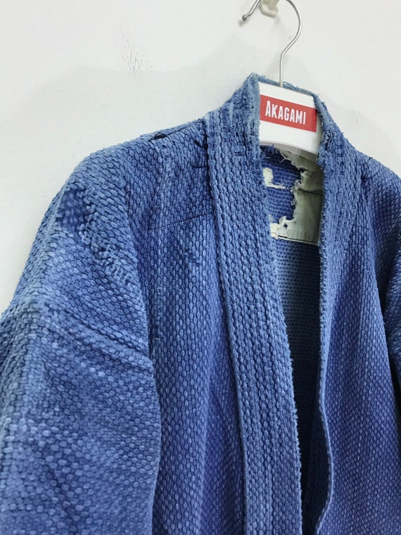 Made in Japan Vintage Kendo Jacket Indigo Blue Wo… - image 3