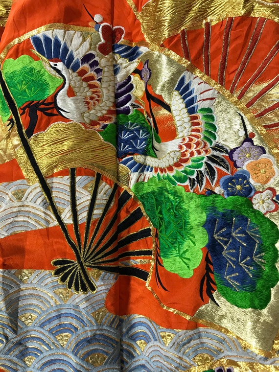 Made in Japan Rare Vintage Uchikake Wedding Silk … - image 7