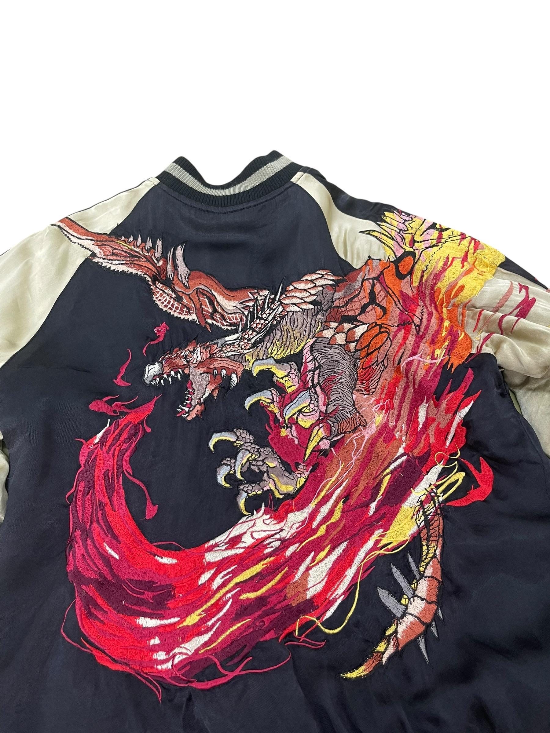 希少 リバーシブル モンスターハンター カプコン スカジャン レーヨン