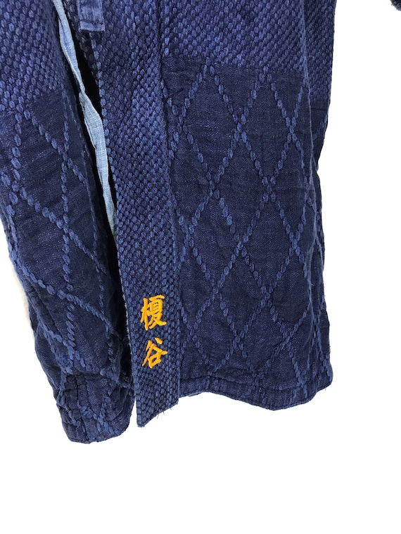 Made in Japan Vintage Kendo Jacket Noragi Indigo … - image 3