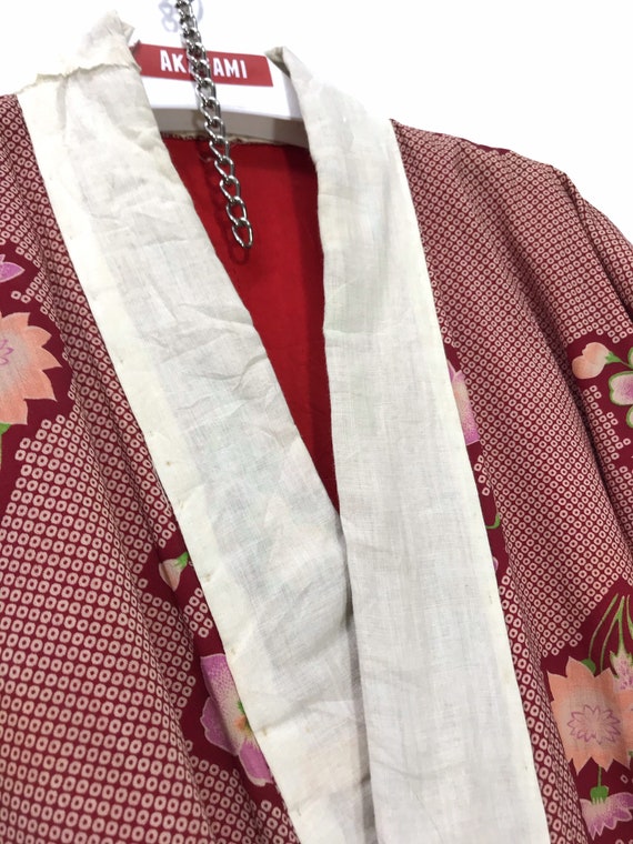 Made in Japan Vintage Old Juban Wool Kimono Hybri… - image 7