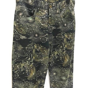 RAREST Issey Miyake Men Pant Full Printed Alien Space Creatures Rayon Blend Regular image 7