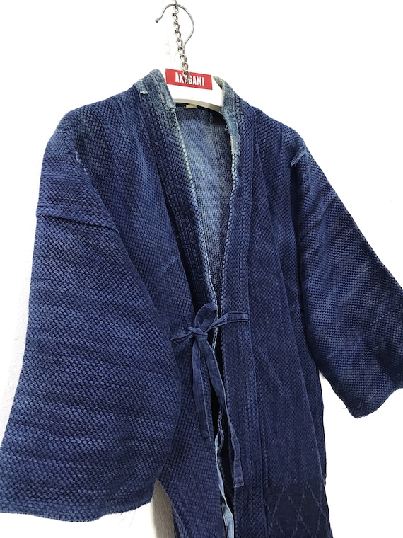 Made in Japan Vintage Kendo Jacket Noragi Indigo … - image 1