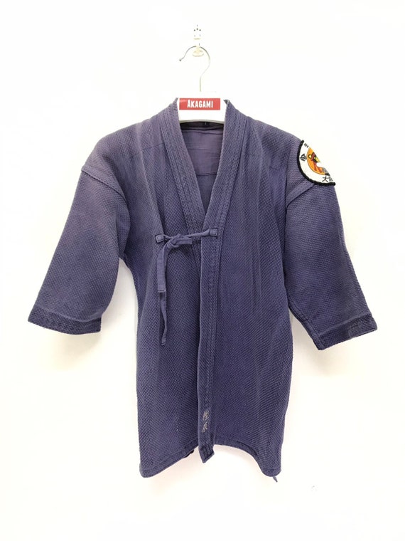 Made in Japan Vintage Kendo Jacket Indigo Blue Wo… - image 3