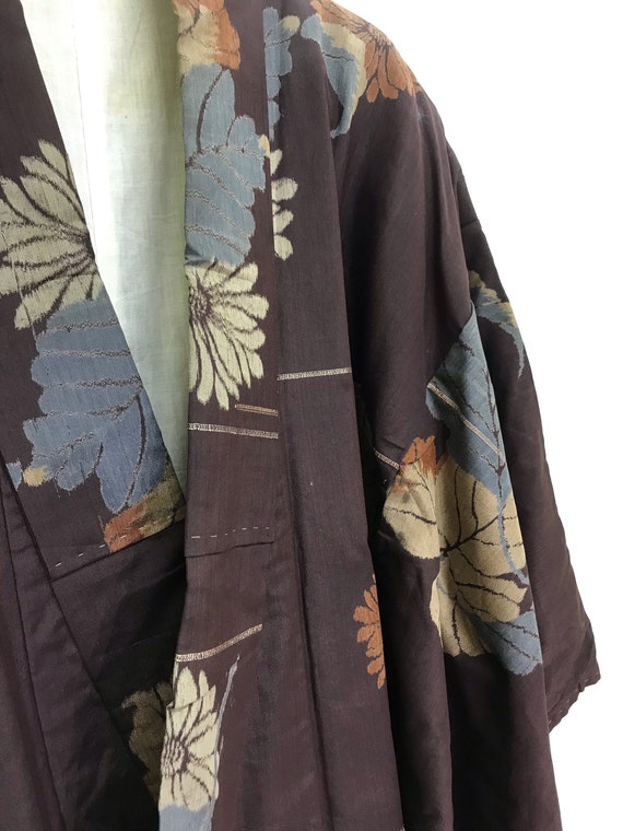 Made in Japan Vintage Haori Brown Cotton Light Ja… - image 5