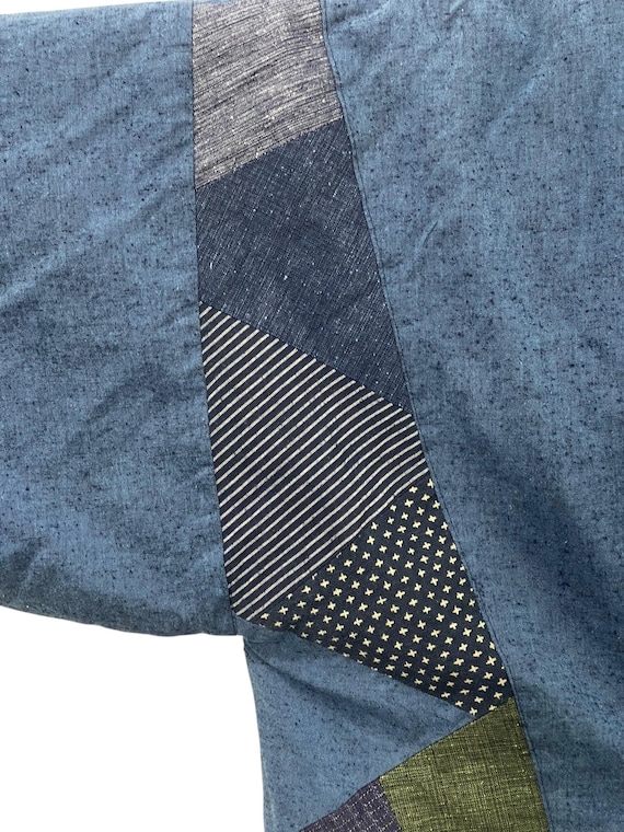 Vintage Hanten Jacket Padded Patchwork Sashiko Ja… - image 7