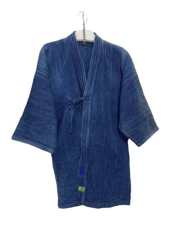 Made in Japan Vintage Kendo Jacket Indigo Blue Wo… - image 5