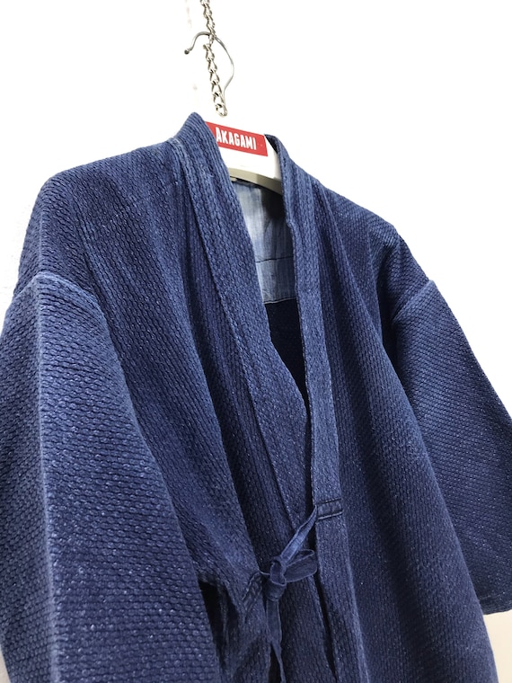 Made in Japan Vintage Kendo Jacket Indigo Blue Wov