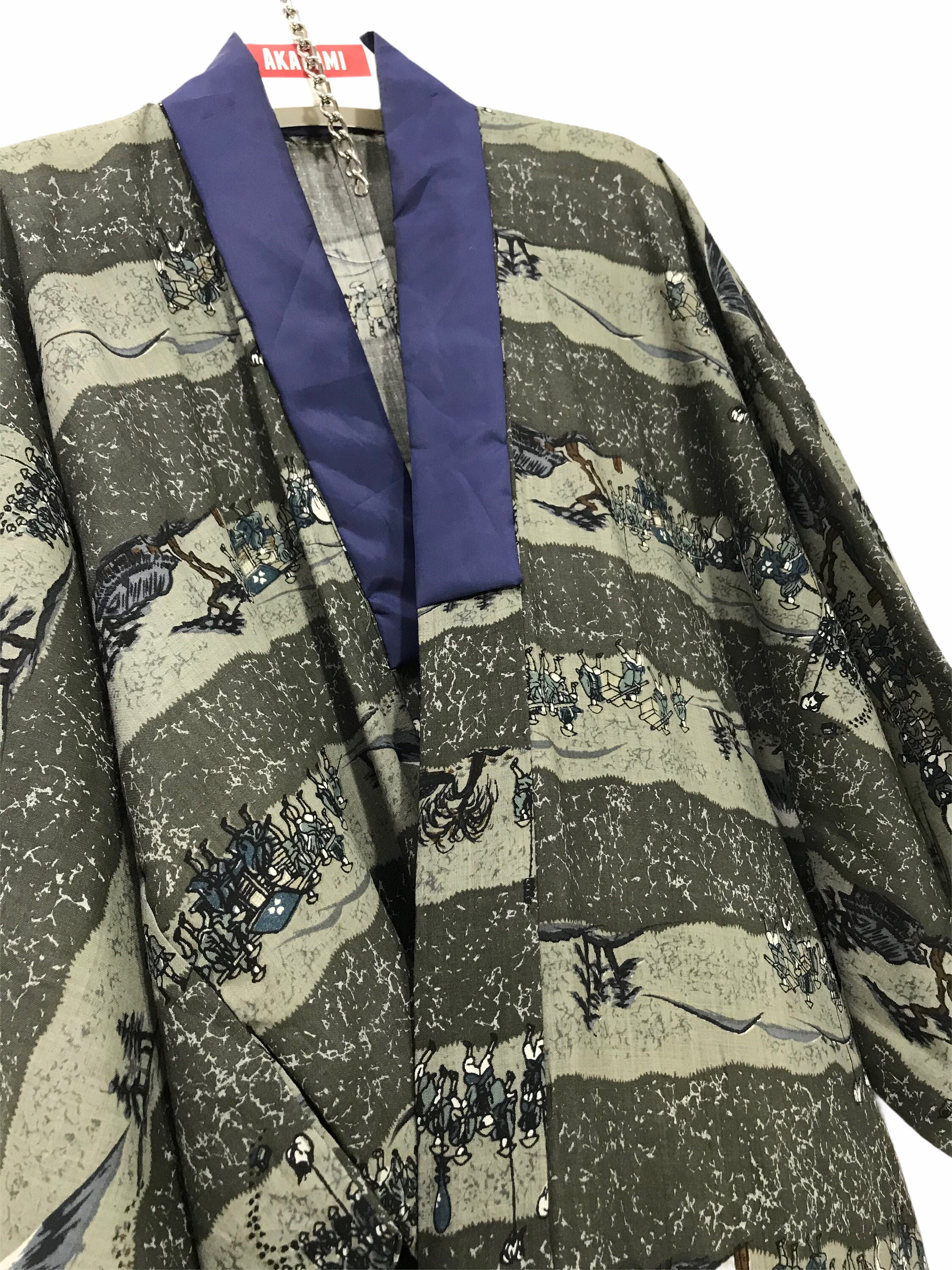 Made in Japan Vintage Juban Kimono Wool Edo Farmers Fuji Etsy