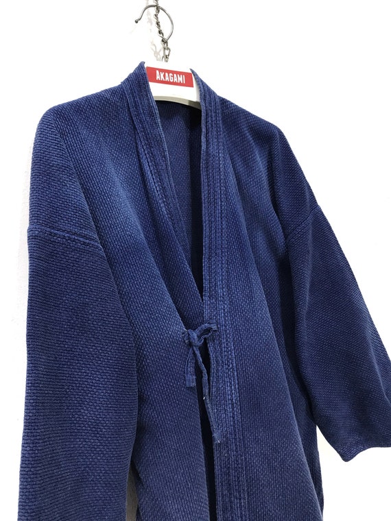Made in Japan Vintage Kendo Jacket Noragi Indigo … - image 1