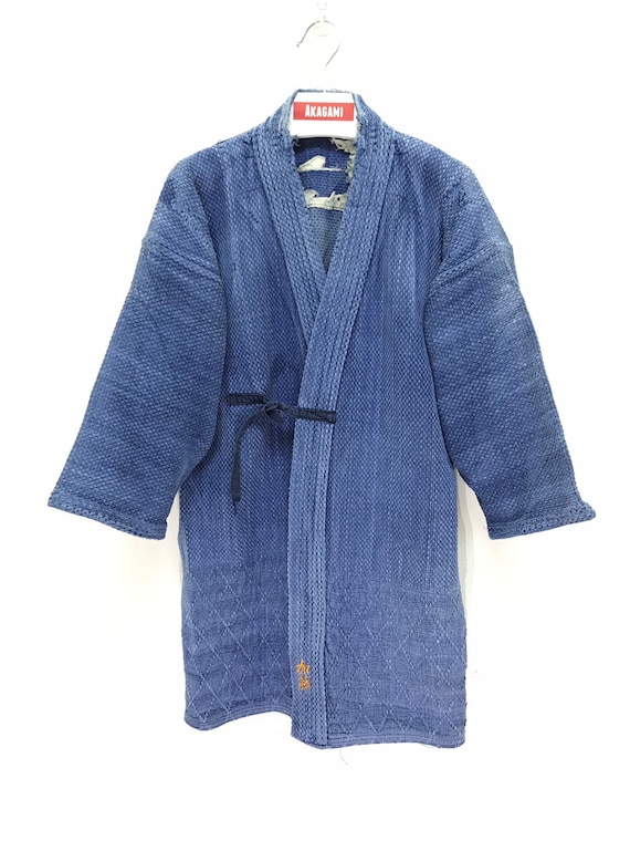 Made in Japan Vintage Kendo Jacket Indigo Blue Wo… - image 2