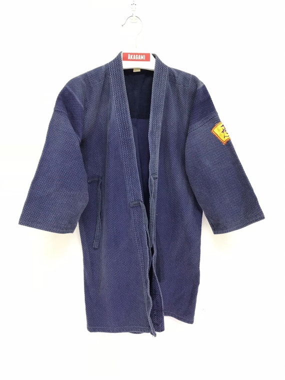 Made in Japan Vintage Kendo Jacket Indigo Blue Wo… - image 2