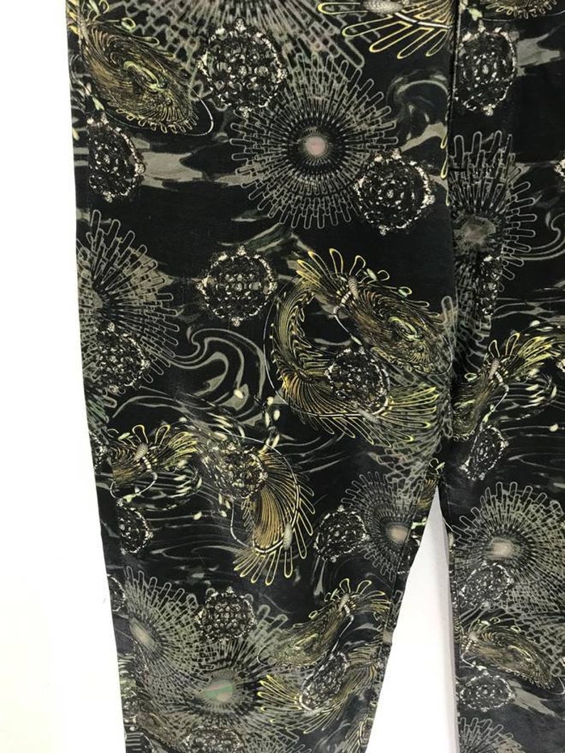 RAREST Issey Miyake Men Pant Full Printed Alien Space Creatures Rayon Blend Regular image 4