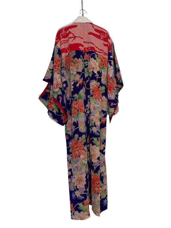 Made in Japan Vintage Old Juban Hybrid Silk Shibo… - image 8