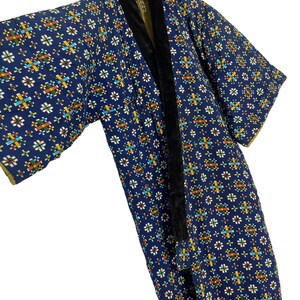 Hergestellt in Japan Hanten Rayon Kimono Polsterung Wattierte Volle Japanische Muster Handgefertigte Kimono Robe Warme Gemütliche Jacke