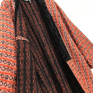 Chaqueta tipo manta Hanten vintage hecha a mano en Japón, bata tipo kimono Sashiko, chaqueta cálida de invierno