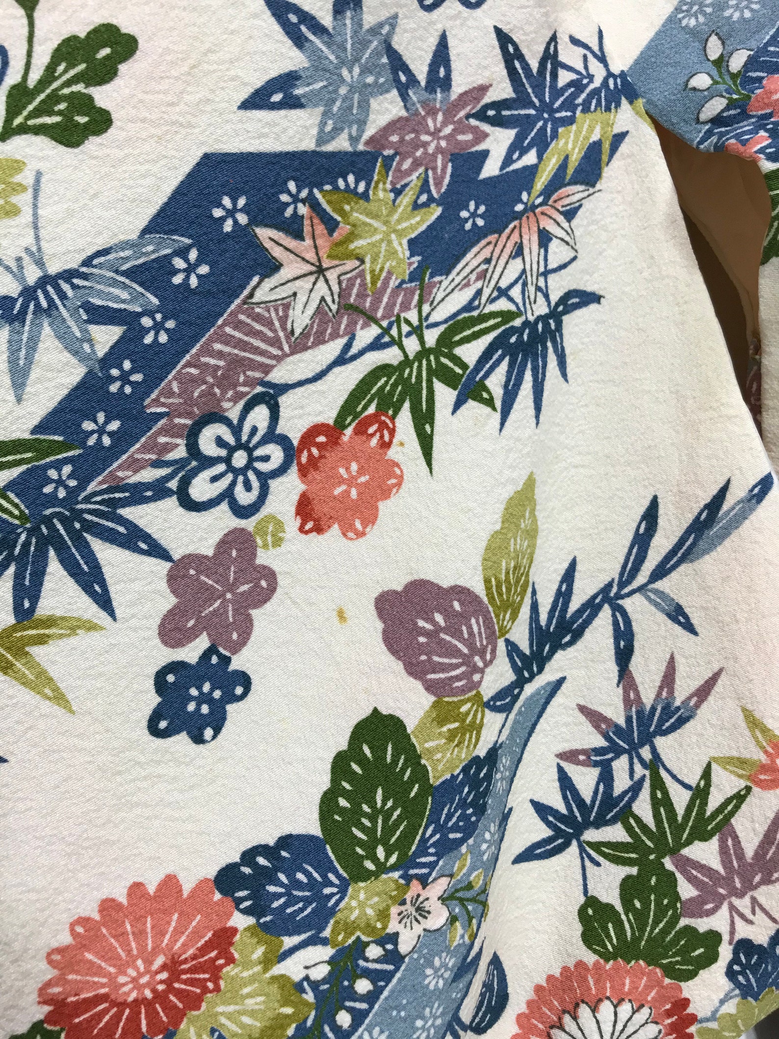 Made in Japan Vintage Haori Silk Japanese Florals Patterns - Etsy