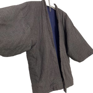 Made in Japan Hanten Jacket Padding Wadded Full Japanese Pattern Handmade Kimono Robe Warm Cozy Jacket