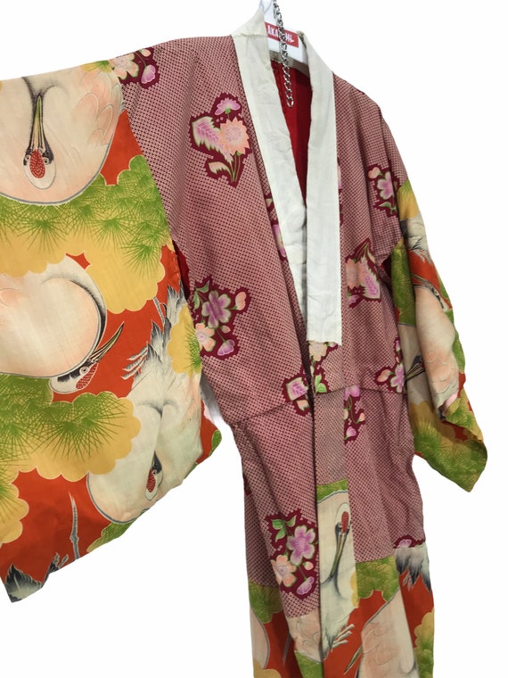 Made in Japan Vintage Old Juban Wool Kimono Hybri… - image 1