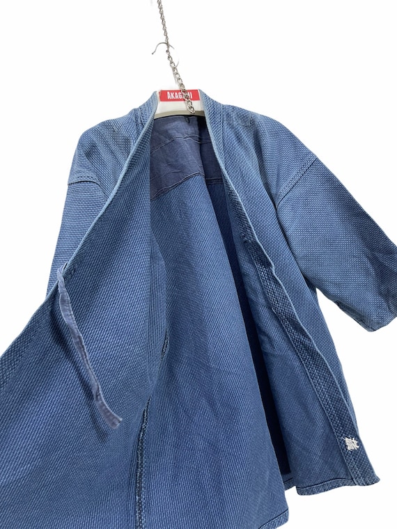 Made in Japan Vintage Kendo Jacket Indigo Blue Wo… - image 4