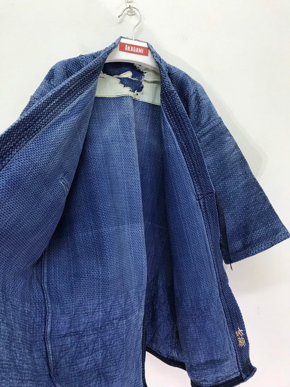 Made in Japan Vintage Kendo Jacket Indigo Blue Wo… - image 6