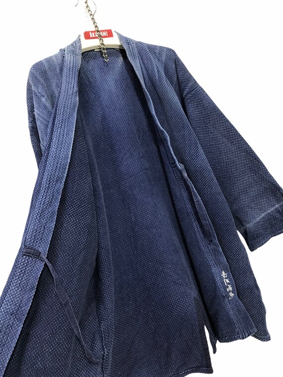 Made in Japan Vintage Kendo Noragi Jacket Indigo … - image 6