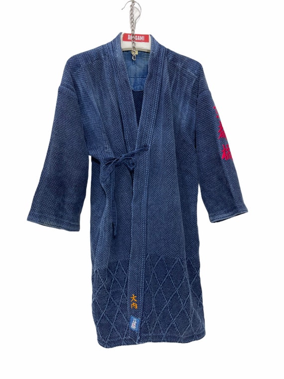 Made in Japan Vintage Kendo Jacket Indigo Blue Wo… - image 2