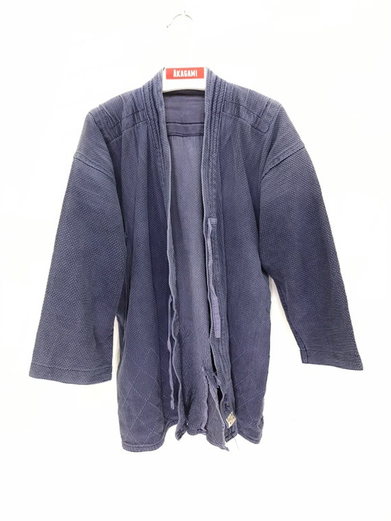 Made in Japan Vintage Kendo Jacket Indigo Blue Wov